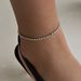 Women’s Jewelry Set Fashion Simple Retro Style Electroplated Zircon Tennis Chain Gold And Silver Anklet_ipsvogv.com