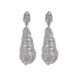 Jewelry Necklace Earring Set Women's Electroplated Alloy New Exaggerated Fashion Feather Shape_ipsvogv.com