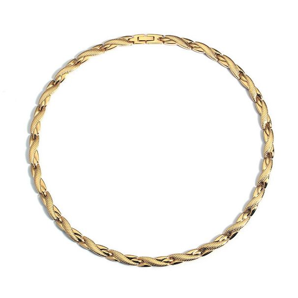 Straight Fashionable Dragon Patterned Titanium Steel Simple And Luxurious Magnetic Necklace, Men's Necklace_ipsvogv.com
