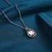 Minimalist Moonlight Stone Pendant Necklace Fashionable Jewelry Accessories Brilliant And Colorful Collar Chain_ipsvogv.com