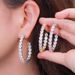 Cao Shi International, Zhang Ziyi, Star, Same Style C-shaped, Premium, Magnificent Earrings, Oversized and_ipsvogv.com