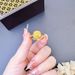 Vietnamese Sand Gold Hollowed Out Small Square Sugar Necklace For Women That Never Fades, Light Luxury High-end_ipsvogv.com