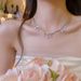 star Studded Zircon Diamond Necklace, Light Luxury Niche Acceory For Women, ! 2024 New High-end Neck Lock Bone Chain Necklace, Women,_ipsvogv.com