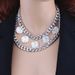 Jewelry Geometry Thick Chain Multi Layered Decoration Female Personality Relief Figure Pendant Tassel Necklace_ipsvogv.com