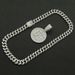Personalized and trendy digital round card full diamond three-dimensional pendant, Cuban necklace, nightclub street_ipsvogv.com