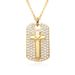 Hot Selling Copper Electroplated Cross Zircon Pendant Necklace Female Clavicle Chain Jewelry_ipsvogv.com