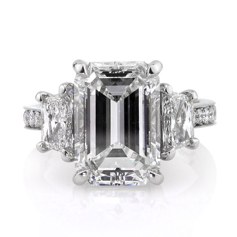 Cao Shi Fashion Engagement Large Square Diamond Zircon Simulation Women's Ring, Romantic Wedding Bridal Ring_ipsvogv.com