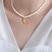 Moon Crescent Pendant Natural Freshwater Pearl Necklace Versatile, Unique Personality, Temperament, Clavicle Chain,_ipsvogv.com