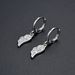 Women’s Jewelry Set Fashion Popular Diamond CZ Zircon Feather Female Earrings Gold And Silver Female Earrings Fresh Color Preserving Earrings_ipsvogv.com
