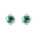 Unique Green Moss Earrings S925 Silver Inlaid Water Grass Agate Fashion Earrings Elegant_ipsvogv.com