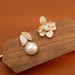 Women's Jewelry Enamel Oil Drip Asymmetrical Earrings Light Luxury Commuter Diamond Leaf Pearl Earrings Autumn And Winter_ipsvogv.com