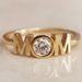 Sanjie's New Letter Mom MOM Simple Fashion Personalized Ring Mother's Day Gift Jewelry_ipsvogv.com