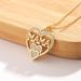 Elegant And Minimalist Women's Love Necklace MOM Pendant As A Mother's Day Gift_ipsvogv.com