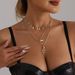 Oil drop devil eye snake pendant clavicle chain creative design multi layer necklace accessories_ipsvogv.com