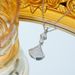 Full Diamond Small Skirt Low Luxury Necklace Women's Ins Simple Fan-shaped Skirt Pendant Internet Celebrity Hot Necklace_ipsvogv.com