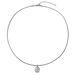 Fashion Sparkling Geometric Round Pendant Necklace Female Ins Light Luxury Clavicle Chain Necklace Accessories_ipsvogv.com