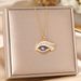 Devil's Necklace, Female Full Diamond Eye Pendant, Titanium Steel Lock Chain, Non Fading, Personalized Trendy Neck Chain_ipsvogv.com