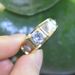 Stone Se Mo Two Tone Sang Fashionable Simple Simulation Zircon Men's Engagement Ring_ipsvogv.com