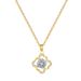 】 Four 【 Leaf Flower Light Luxury Charm Gorgeous Full Diamond Necklace Women's Versatile Clavicle Titanium Steel Chain 【 】_ipsvogv.com