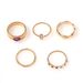 New Jewelry Colorful Diamond Joint Combination With 5-piece Ring Set For Women_ipsvogv.com