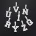 Men's Jewelry S925 Silver Inlaid Moissanite Pendant Solid 26 Letters Pendant Trend Hip Hop Accessories_ipsvogv.com