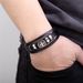 New Men's Titanium Leather Rope Creative Cross Stainless Steel Magnetic Buckle Cowhide Bracelet Jewelry_ipsvogv.com