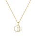 Butterfly 【 】 Shell D-Shaped Light Luxury Charm Gorgeous Full Diamond Necklace Women's Versatile Clavicle Chain Titanium 【 】_ipsvogv.com