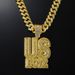 New USBOYZ Letter Full Diamond Pendant, Rap Singer Street Dance Personality, Cool Big Necklace Accessory_ipsvogv.com