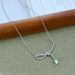 New Fashion Light Luxury Simple Elegant Inlaid Super Shiny Zircon Aurora Ribbon Knot Small Sugar Cube Clavicle Chain_ipsvogv.com