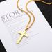 Kayi New Stainless Cross Men's Titanium Steel Pendant Jewelry Necklace_ipsvogv.com