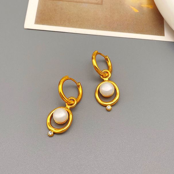 Freshwater pearl earrings with niche design, exquisite temperament, and ear accessories_ipsvogv.com