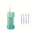 Professional Cordless Rechargeable Water Floss - Home Mouth Cleaner With Retractable Electric Floss For Deep Cleaning - 4 Nozzles, 3 Speeds (green)_ipsvogv.com