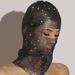 Rhinestone fishing net headscarf fashion trend holiday carnival diamond head cover facekini_ipsvogv.com