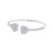 Women's Jewelry Full Diamond Heart Shaped Open Bracelet Ladies Full Diamond Bracelet Jewelry_ipsvogv.com
