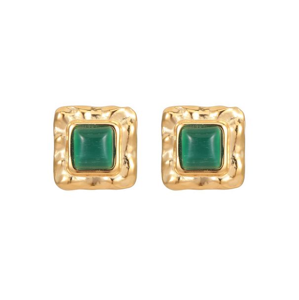 Women's Jewelry Turquoise Earrings Niche New Chinese Earrings Light Luxury High End Titanium Steel Earrings Retro Jewelry_ipsvogv.com