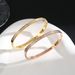 Mantianxing Simple and Fashionable High Grade Titanium Steel Bracelet with Half Ring Diamonds for Women, Personalized_ipsvogv.com