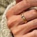 blue-green Men's Inlaid Colorful Couple Zircon Ring, Symbolizing Reunion Style, Trendy Commuting Ring, Style,_ipsvogv.com