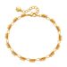 Copper Plated K Real Gold Plain Chain Color Preserving Clavicle Chain French Small Gold Ball Metal Texture Temperament Cold Style Necklace_ipsvogv.com