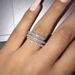 Cao Shi's Creative Micro Inlaid Zircon Ring With Three Rings For Women_ipsvogv.com