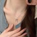 S Pure Silver Ribbon Bow Necklace For Women, Wealthy Socialite Ins Style Niche Light Luxury Sweet Smooth Clavicle Chain_ipsvogv.com