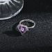 Classic Light Luxury Colorful Diamond Ocean Heart Open Titanium Steel Ring Women's Fashion Stainless Steel Ring Jewelry_ipsvogv.com