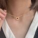 Home Circle Pendant Double T Women's Diamond Set White Beike Niche Clavicle Chain Design Fashionable Beimu Necklace_ipsvogv.com