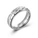 Hand hammered irregular pattern titanium steel ring, neutral and cold style, niche hand jewelry for men and women_ipsvogv.com