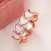 Cao Shi's New Simple Pink To Heart Drop Glue Ring For Women's Valentine's Day Gift Accessories_ipsvogv.com