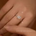 New Mosang Stone Diamond 1 Carat Pure Silver Laurel Male Wedding Proposal Gift Ring for Girlfriend_ipsvogv.com
