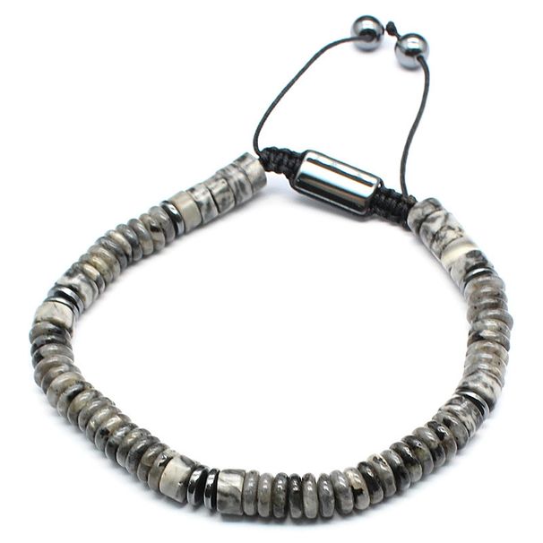 6mm Raw Stone Crystal Hand Rope For Men Ethnic Style Simple Jewelry_ipsvogv.com