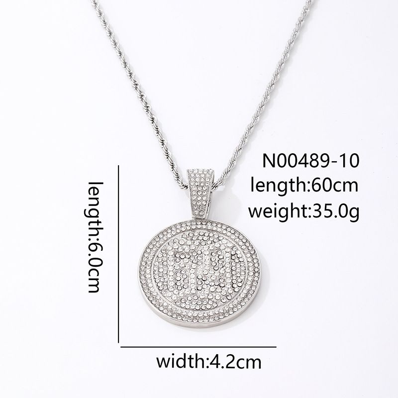 Hip Hop Number 69 Round Accessory 6ix9ine Rapper Hiphop Pendant Necklace_ipsvogv.com