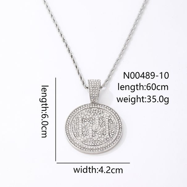 Hip Hop Number 69 Round Accessory 6ix9ine Rapper Hiphop Pendant Necklace_ipsvogv.com