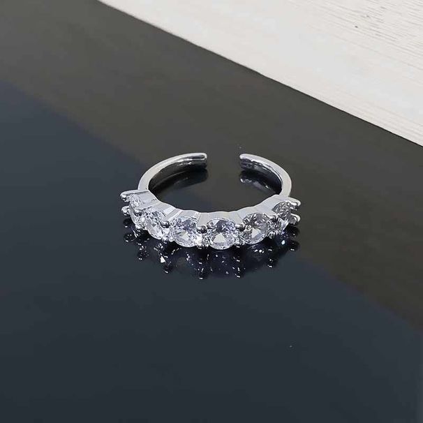 Super Sparkling Zircon Ring 2025 New Style Simple Design, Niche Ring, High-end Versatile Index Finger Ring_ipsvogv.com