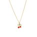 Korean Version Of Instagram Jewelry, Fashionable Cute, With Diamond Dots And Red Cherry For Necklaces_ipsvogv.com